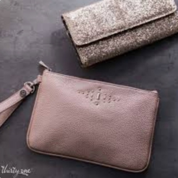 Jewell By Thirty-One Rubie Mini Rose Glow Pebble Gems Clutch Pouch NWT - Picture 13 of 15